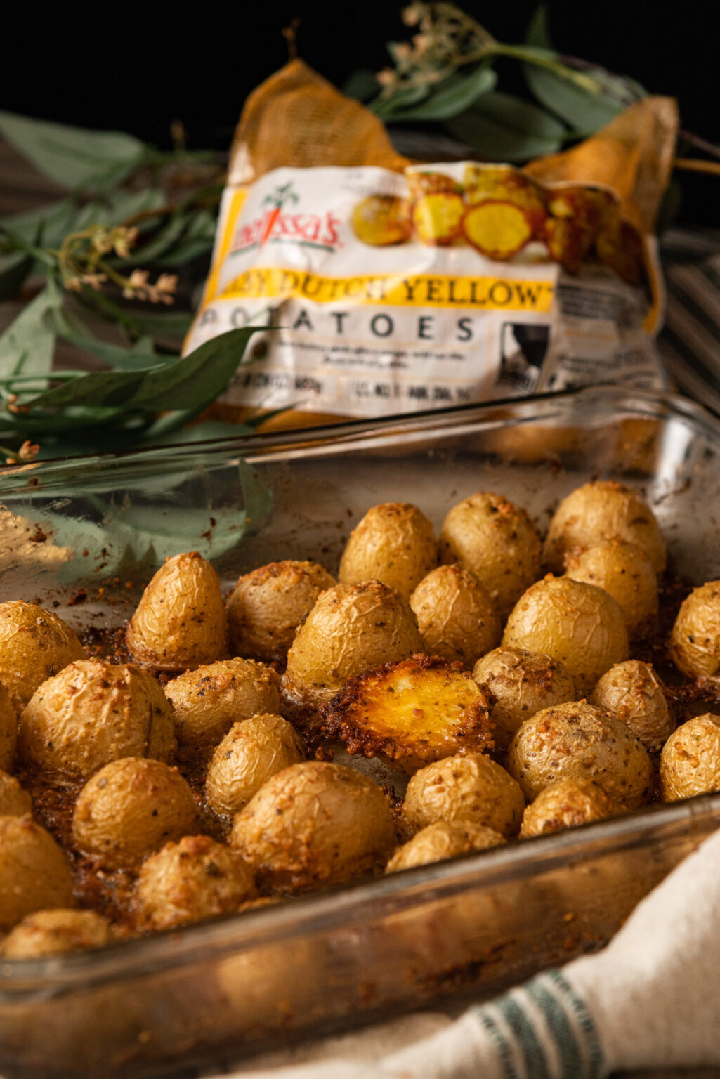 Parmesan Crusted Baby Dutch Yellow ®Potatoes – Family Baking Challenge